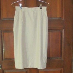 Lined Cream Skirt JOAN LESLIE Size 8P